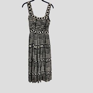 Tracy Reese Anthropologie Dress Size‎ Small Animal Print Halter Ruched Chest